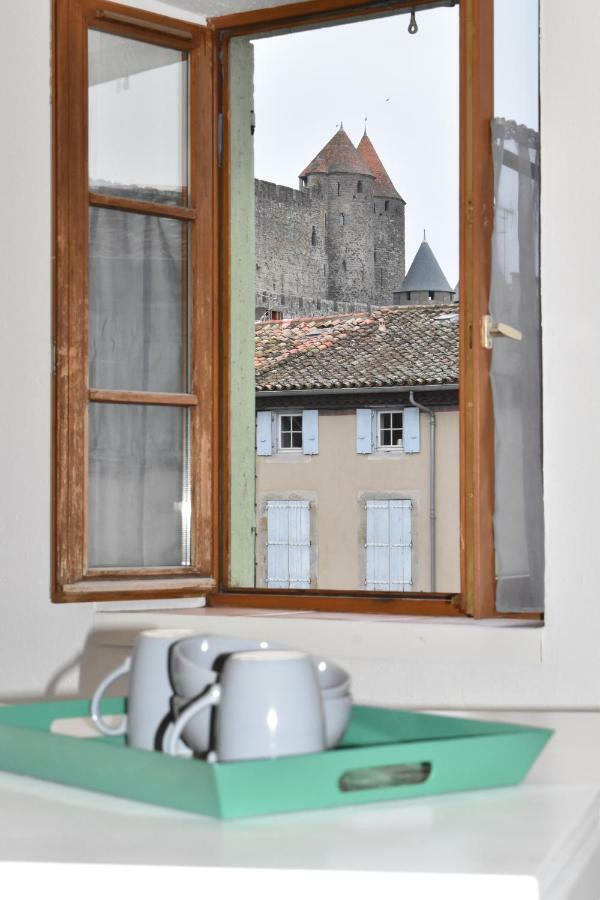 Les Gites De Laure - L'Or Vert, Appartement Avec Vue Sur Le Chateau, Parking Prive, Climatisation, Netflix, A 160 M De La Cite Medievale Carcassonne Eksteriør billede