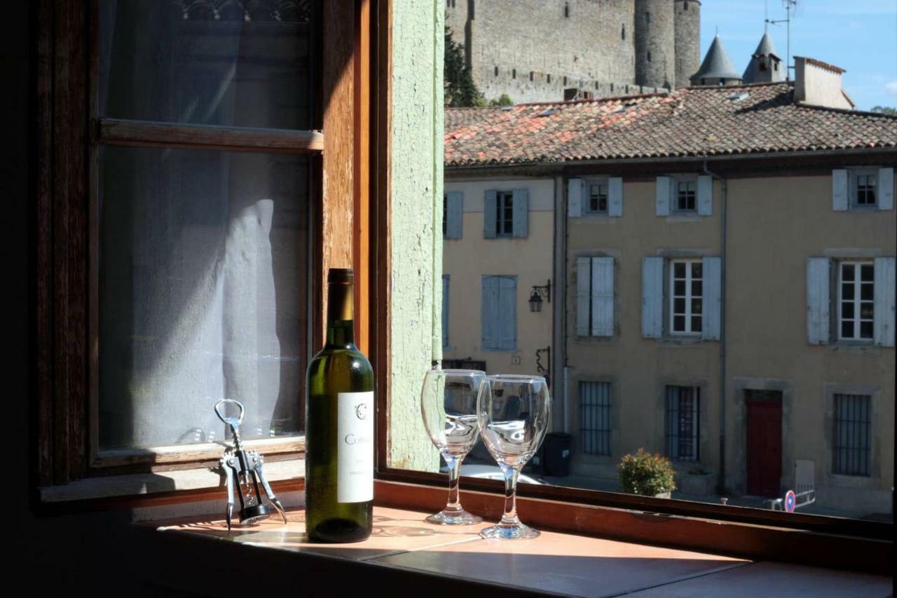Les Gites De Laure - L'Or Vert, Appartement Avec Vue Sur Le Chateau, Parking Prive, Climatisation, Netflix, A 160 M De La Cite Medievale Carcassonne Eksteriør billede